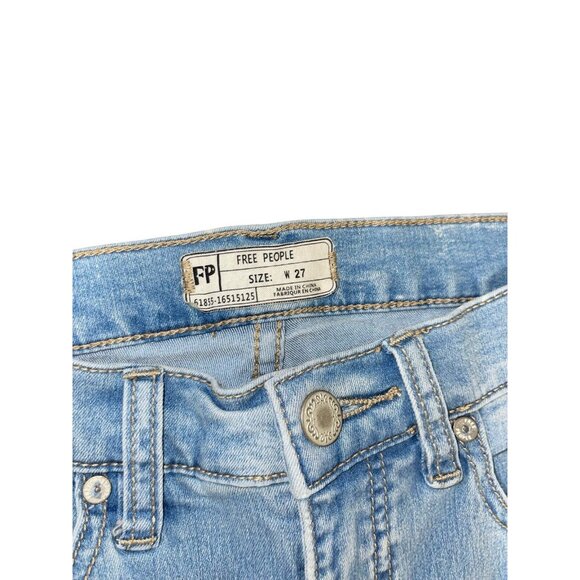 FREE PEOPLE Women's Size 27 Waist Flare Jeans Boho Festival - Picture 9 of 16